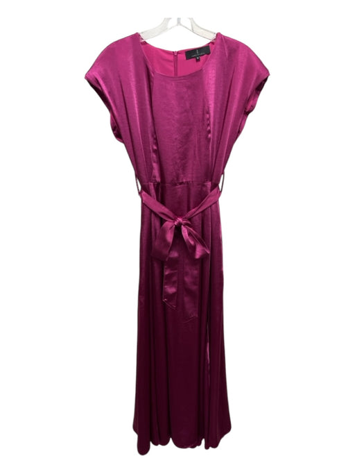 Abbey Glass Size M Magenta Pink Polyester Satin Cap Sleeve Tie Sash Gown Magenta Pink / M