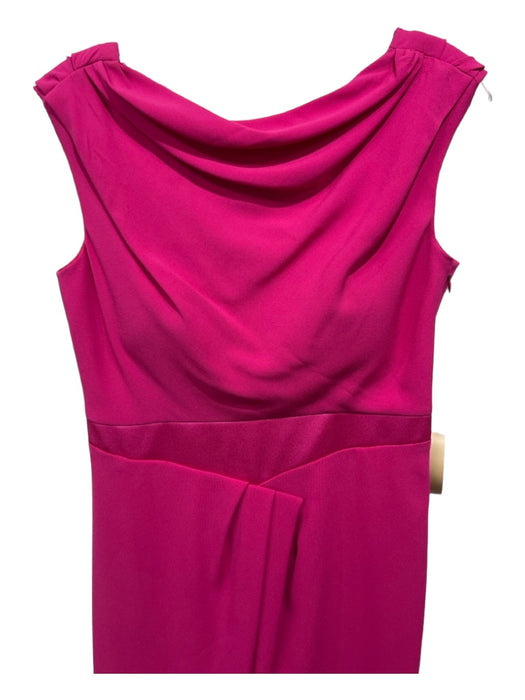 Paule Ka Size 38 Hot pink Triacetate Blend Off Shoulder Floor Length Gown Hot pink / 38