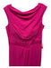 Paule Ka Size 38 Hot pink Triacetate Blend Off Shoulder Floor Length Gown Hot pink / 38