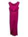 Paule Ka Size 38 Hot pink Triacetate Blend Off Shoulder Floor Length Gown Hot pink / 38