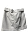 Marie Oliver Size 8 Ice Gray Polyester Zip Fly Belt Pockets Above Knee Skirt Ice Gray / 8