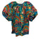 Cleobella Size M Multicolor Cotton All Over Print Tie Detail Short Set Multicolor / M