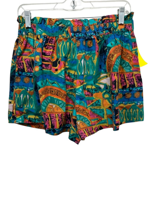 Cleobella Size M Multicolor Cotton All Over Print Tie Detail Short Set Multicolor / M