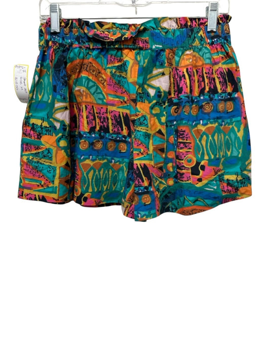Cleobella Size M Multicolor Cotton All Over Print Tie Detail Short Set Multicolor / M