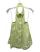 Anthropologie Size M Neon Green & White Print Cotton & Polyester Striped Top Neon Green & White Print / M