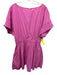 Free People Size S Pink Cotton Pockets Keyhole Back Cuffed Hem Dress Pink / S