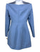 Tuckernuck Size 6 Light Blue Polyester Boat Neck 3/4 Sleeve Back Zip Dress Light Blue / 6