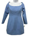 Tuckernuck Size 6 Light Blue Polyester Boat Neck 3/4 Sleeve Back Zip Dress Light Blue / 6
