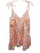 Maeve Size S Pink & White Cotton Sleeveless Stripe spaghetti tie straps Dress Pink & White / S