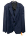 Bonobos Like New Blue Wool Blend Solid notched 2 Button Men's Blazer Blue / 44r