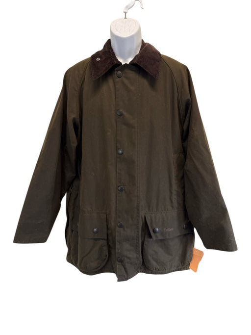 Barbour Size 40 Olive Green Cotton Waxed Outdoor Men's Jacket Olive Green / 40