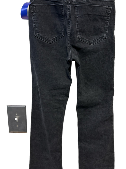 Zara Size 2 Black Cotton Denim Straight Leg Jeans Black / 2