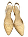 Loeffler Randall Shoe Size 8.5 Tan Leather Snake Print Pointed Toe Shoes Tan / 8.5