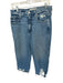 AMO Size 29 Med Light Wash Cotton Blend High Waist Wide Leg Cropped Jeans Med Light Wash / 29