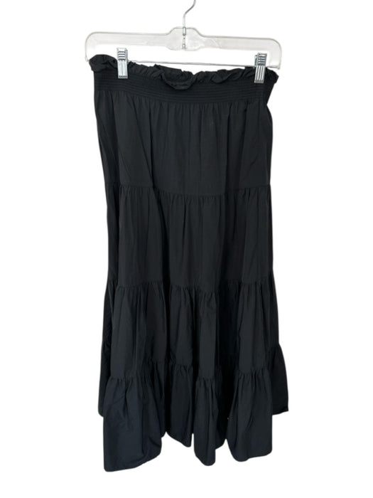 Sea New York Size S Black Nylon Elastic Waist Maxi Skirt Black / S