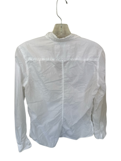 Frank & Eileen Size M White Cotton Long Sleeve Button Down Top White / M