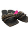 Vince Shoe Size 8.5 Brown & Black Leather Snake Embossed Square Toe Sandals Brown & Black / 8.5