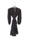 Ulla Johnson Size 2 Blue & Black Cotton & Viscose Abstract Button Up Midi Dress Blue & Black / 2