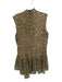 Zimmermann Size 1/S Green & Pink Cotton Blend Leopard Print Sleeveless Dress Green & Pink / 1/S