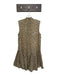 Zimmermann Size 1/S Green & Pink Cotton Blend Leopard Print Sleeveless Dress Green & Pink / 1/S