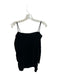 Tibi Size 0 Black Rayon & Silk Velvet Off Shoulder Short Balloon Sleeve Top Black / 0
