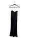 Meshki Size M Black Satin Back Zip Strapless Maxi Gown Dress Black / M