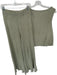 FP Beach Size S Sage green Cotton Blend Sleeveless Knit Flare Pant Set Sage green / S