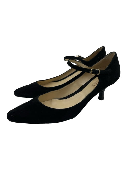 Lauren Ralph Lauren Shoe Size 6.5 Black Suede Almond Toe Ankle Strap Pumps Black / 6.5