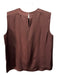 Lily Silk Size XS Brown Silk Sleeveless Paneled Neckline Cami Top Brown / XS