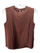 Lily Silk Size XS Brown Silk Sleeveless Paneled Neckline Cami Top Brown / XS