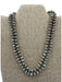 Tan & brown Stone Beads Silk Cord Faceted Necklace Tan & brown