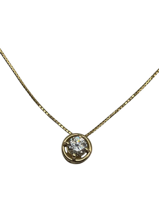 No Brand Gold 14K Cubic Zirconia Chain Dainty Necklace Gold