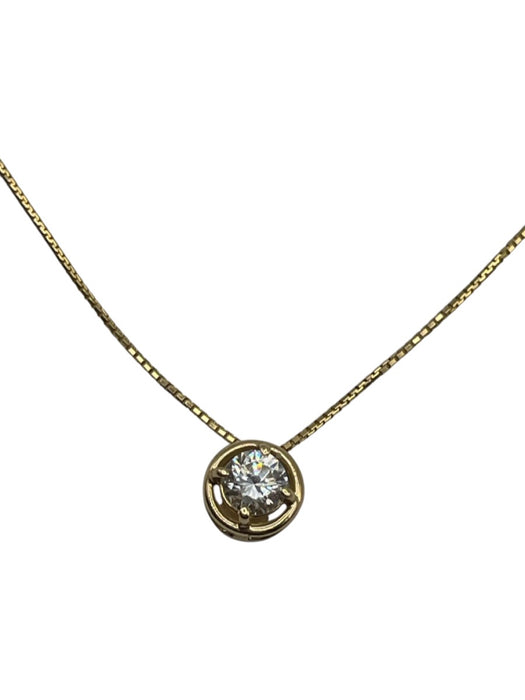 No Brand Gold 14K Cubic Zirconia Chain Dainty Necklace Gold
