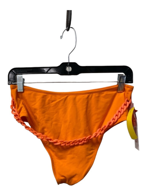 Solid & Striped Size Medium Orange Bikini Bottoms Chain Detail Swimsuit Orange / Medium