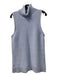 J Crew Size Small Light Blue Cotton Turtle Neck Ribbed Sleeveless Long Sweater Light Blue / Small