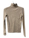 Vince Size XS Oatmeal Rayon & Polyamide Mock Neck Long Sleeve Ribbed Sweater Oatmeal / XS