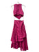 Aje. Size 6 Raspberry Viscose Blend Round Neck Sleeveless Maxi Dress Raspberry / 6