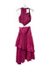 Aje. Size 6 Raspberry Viscose Blend Round Neck Sleeveless Maxi Dress Raspberry / 6