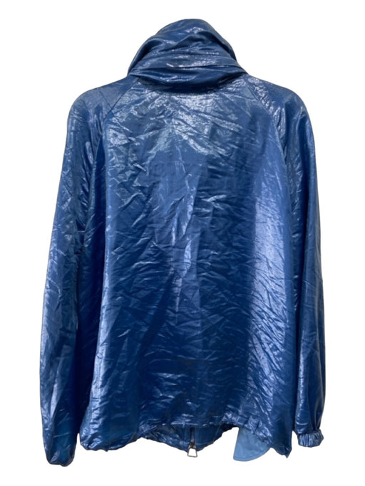 Akris Size 4 dark blue Nylon Blend Zip Up Shiny Long Sleeve Jacket dark blue / 4