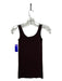 Theory Size One Size Brown tank Seam Detail Scoop Neck Sleeveless Top Brown / One Size