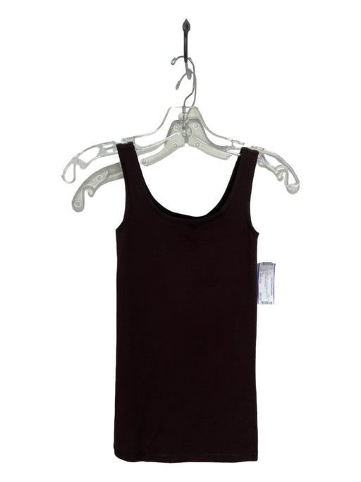 Theory Size One Size Brown tank Seam Detail Scoop Neck Sleeveless Top Brown / One Size