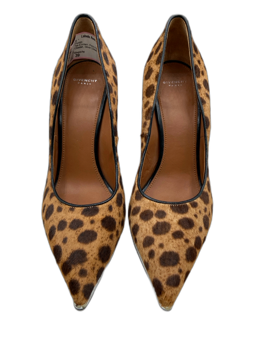 Givenchy Shoe Size 39 Tan & brown Pony Hair Pointed Toe Cheetah Stiletto Pumps Tan & brown / 39
