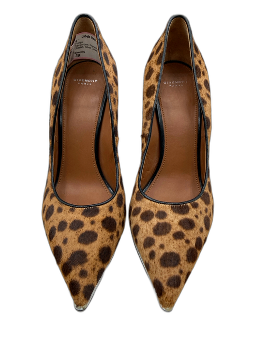 Givenchy Shoe Size 39 Tan & brown Pony Hair Pointed Toe Cheetah Stiletto Pumps Tan & brown / 39