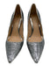 Jewel Badgley Mischka Shoe Size 6.5 Silver Sequin Pointed Toe Stiletto Pumps Silver / 6.5