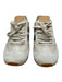 Vince Shoe Size 6.5 White, Silver, Beige Leather & Suede Low Top Sneakers White, Silver, Beige / 6.5
