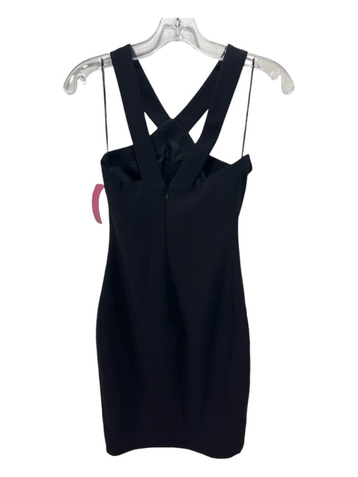 Likely Size 0 Black Polyester & Rayon Sleeveless Darted Dress Black / 0