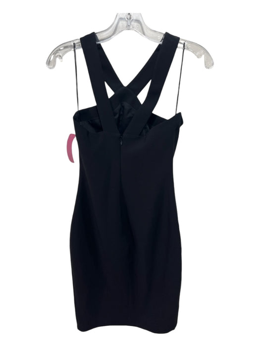 Likely Size 0 Black Polyester & Rayon Sleeveless Darted Dress Black / 0