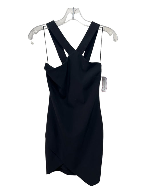 Likely Size 0 Black Polyester & Rayon Sleeveless Darted Dress Black / 0