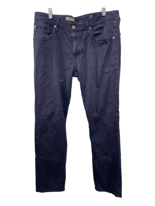 AG Size 34 Blue Cotton Blend Solid Khaki Men's Pants 34