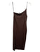 Babaton Size M Brown Stretch One Shoulder Spaghetti Strap Maxi Bodycon Dress Brown / M
